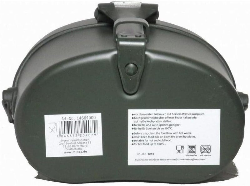 Mil-Tec Unisex Adult Cookware Set - Durable Aluminum Mess Kit with Folding Handles, Silver - Image 3